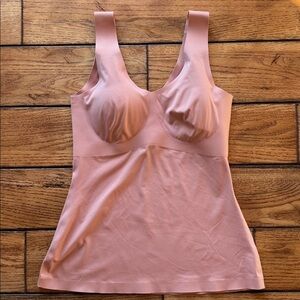 Knix Luxe Lift Evolution Tank Top Size Small Removable Pads Pink Ginger Comfort